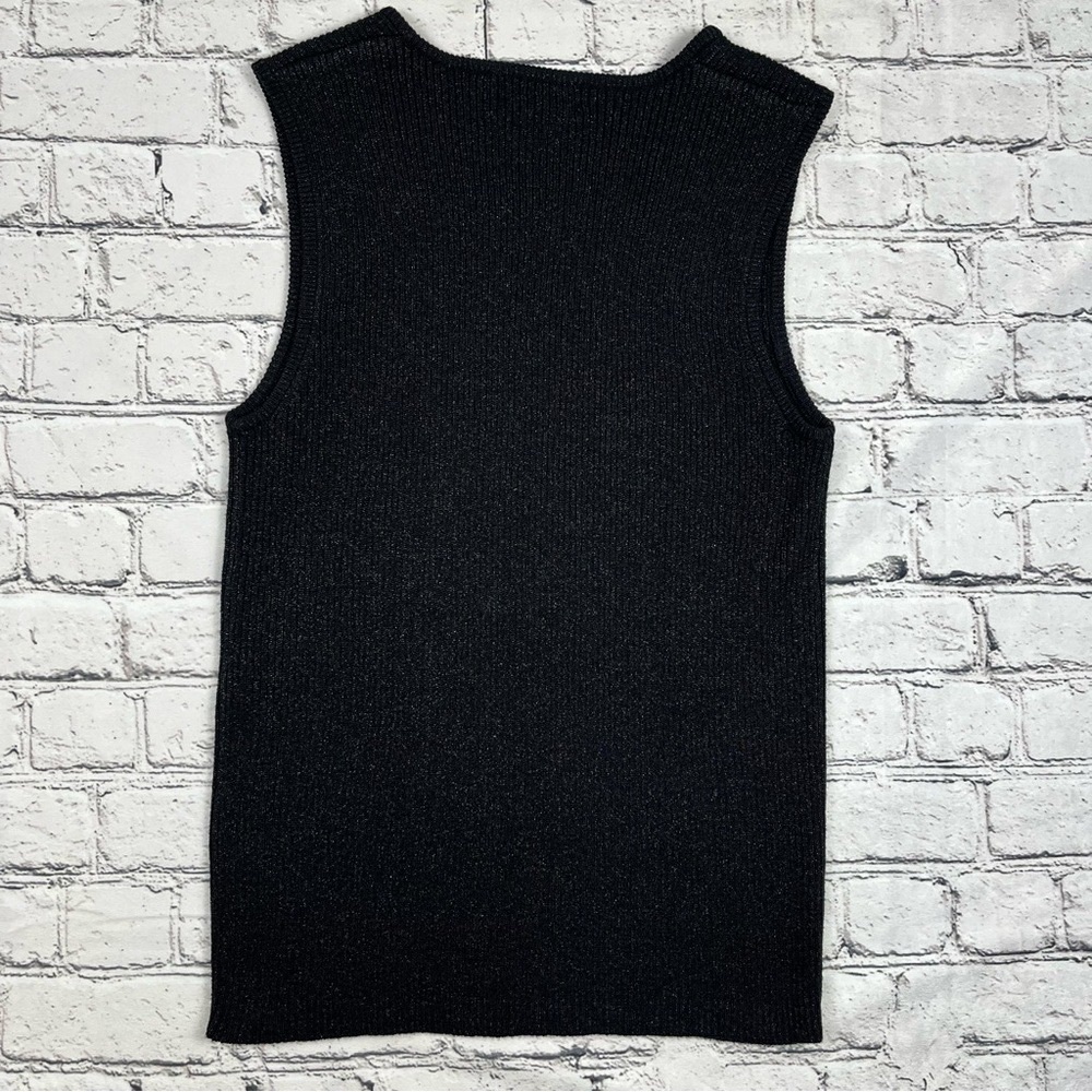 Classic Black Knit Sleeveless Tank Top